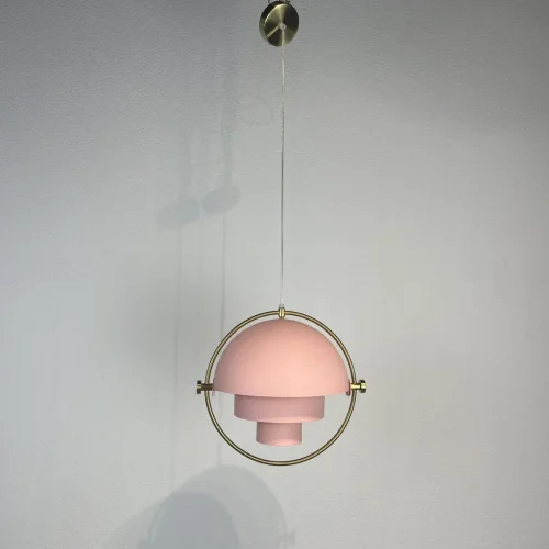 Светильник подвесной Weisdorff 123430-22 ImperiumLoft розовый 1 лампа, основание латунь в стиле современный лофт арт-деко  фото 5