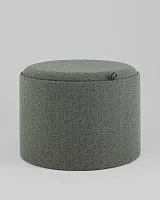Пуф с ящиком Хюгге L,  букле темно-серый УТ000040207 Stool Group на 1 , основание в стиле современный 