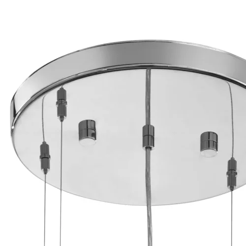 Люстра подвесная CALAONDA 93425 Eglo прозрачная на 7 ламп, основание хром в стиле классический современный арт-деко  фото 5