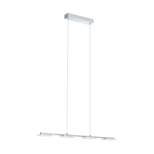 Светильник подвесной LED CARTAMA 94244 Eglo прозрачный на 4 лампы, основание хром серое в стиле минимализм современный 