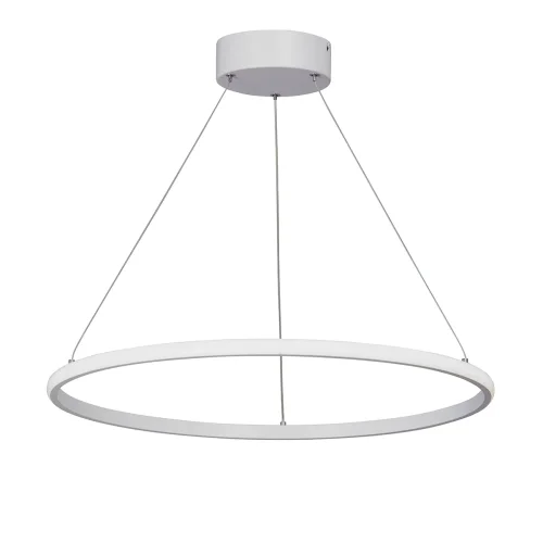 Светильник подвесной LED V4614-0/1S Vitaluce без плафона 1 лампа, основание белое в стиле хай-тек кольца