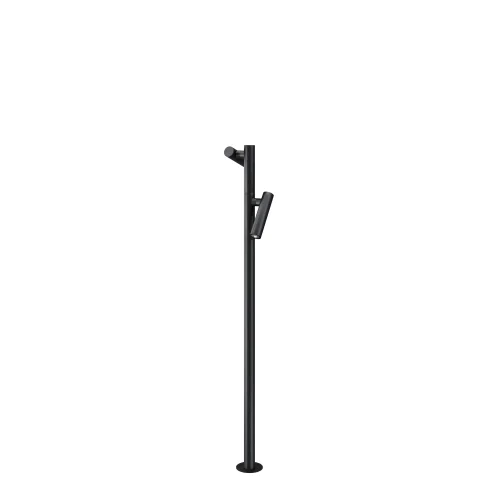 Парковый светильник LED Torq O494FL-L20B3K Maytoni уличный IP65 чёрный на 2 лампы, плафон чёрный в стиле современный хай-тек LED