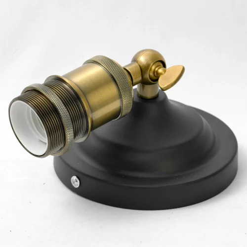 Бра лофт LSP-9109 Lussole чёрный на 1 лампа, основание бронзовое чёрное в стиле лофт  фото 2
