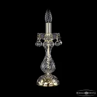 Настольная лампа 1409L/1-31 G Bohemia Ivele Crystal без плафона 1 лампа, основание золотое металл хрусталь в стиле классический sp