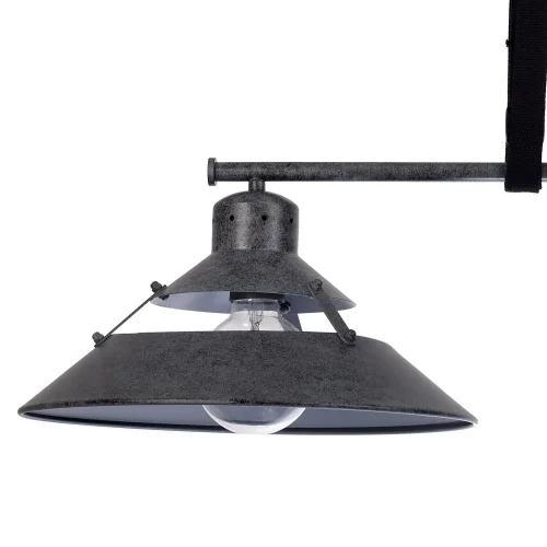 Светильник подвесной лофт INDUSTRIAL 5443 Mantra чёрный 2 лампы, основание чёрное в стиле лофт  фото 2
