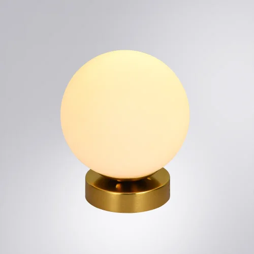 Светильник потолочный Alcor A2224PL-1PB Arte Lamp белый 1 лампа, основание медь в стиле современный шар фото 2