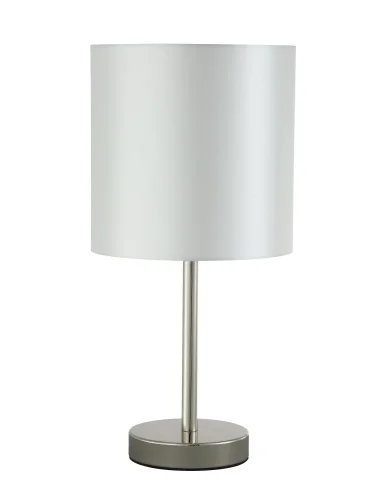 Настольная лампа SERGIO LG1 NICKEL Crystal Lux серебряная 1 лампа, основание никель металл в стиле современный 