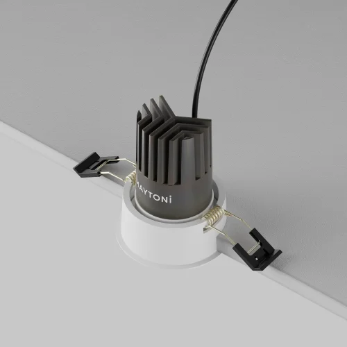 Светильник точечный LED Dip DL123-10W-3K-W Maytoni белый на 1 лампу, основание белое в стиле современный круглый фото 6