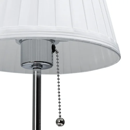 Настольная лампа Marriot A5039TL-1CC Arte Lamp белая 1 лампа, основание хром металл в стиле современный  фото 4