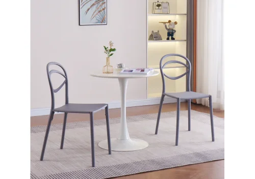 Пластиковый стул Simple gray 15740 Woodville, /, ножки/пластик/серый, размеры - ***** фото 2