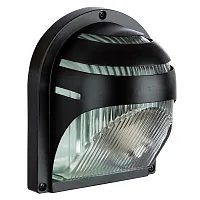 Настенный светильник URBAN A2802AL-1BK Arte Lamp уличный IP54 чёрный 1 лампа, плафон прозрачный в стиле современный E27