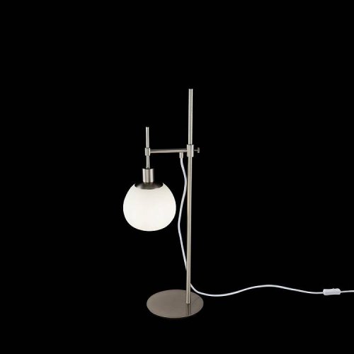 Настольная лампа Erich MOD221-TL-01-N Maytoni белая 1 лампа, основание никель металл в стиле современный  фото 2