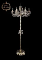 Торшер 13.23.6.200.P.h-160.Gd.Dr Bohemia Art Classic  прозрачный 6 ламп, основание золотое в стиле классический
