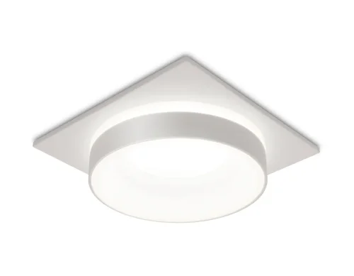Светильник точечный TN314 Ambrella light белый на 1 лампу, основание белое в стиле хай-тек современный 