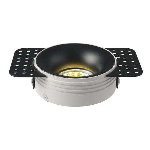 Светильник точечный CLT 078C1 BL Crystal Lux чёрный на 1 лампу, основание чёрное в стиле современный для затирки круглый фото 3