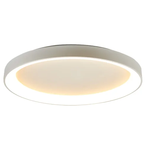 Люстра потолочная LED с пультом Niseko 8637 Mantra белая на 1 лампа, основание белое в стиле хай-тек современный с пультом