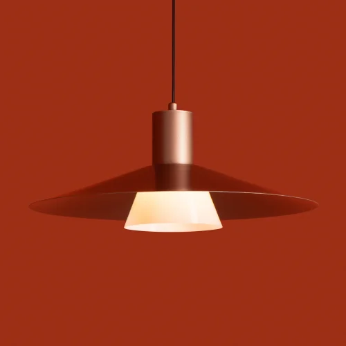 Светильник подвесной LED Fari FR5600PL-L5MG1 Freya матовый золото на 1 лампу, основание чёрное в стиле современный лофт фото 8