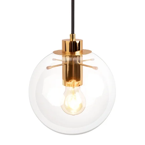 Светильник подвесной Selene 2033-A LOFT IT прозрачный 1 лампа, основание золотое в стиле современный лофт шар фото 5