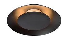 Светильник потолочный LED Foskal 79177/06/30 Lucide чёрный на 1 лампу, основание чёрное в стиле современный 