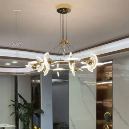 Люстра подвесная PHOENIX CH D85 219641-23 ImperiumLoft прозрачная на 8 ламп, основание латунь в стиле современный арт-деко фото 9 Люстра подвесная PHOENIX CH D85 219641-23 ImperiumLoft прозрачная на 8 ламп, основание латунь в стиле современный арт-деко фото 9