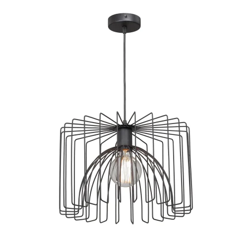 Светильник подвесной V4446-1/1S Vitaluce без плафона на 1 лампу, основание чёрное в стиле лофт 