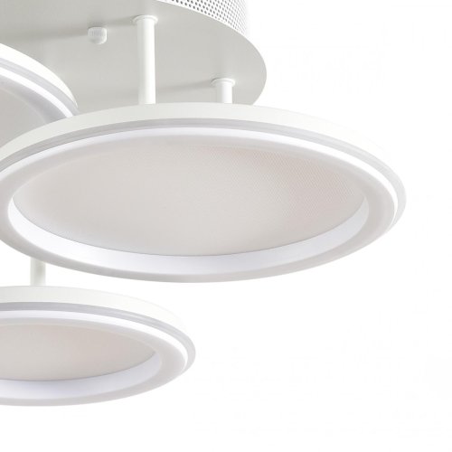 Люстра потолочная LED с пультом Alis Smart 8380/60CL Lumion белая на 1 лампу, основание белое в стиле современный хай-тек сири яндекс алиса с пультом фото 8