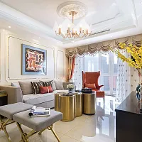 Люстра потолочная Sorrento-6309 376309/8/500 GD Arte Milano прозрачная на 8 ламп, основание золотое в стиле современный 