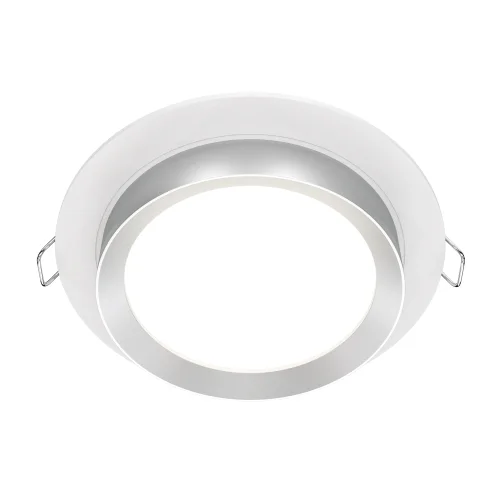 Светильник точечный Hoop DL086-GX53-RD-WS Maytoni белый серебряный 1 лампа, основание белое в стиле современный 