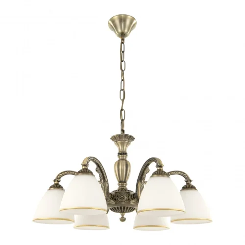 Люстра подвесная AM340837 340837/6 AB Arte Milano белая на 6 ламп, основание патина в стиле классический Люстра подвесная AM340837 340837/6 AB Arte Milano белая на 6 ламп, основание патина в стиле классический