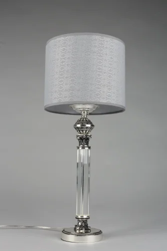 Настольная лампа Rovigo OML-64304-01 Omnilux серая 1 лампа, основание античное бронза металл в стиле классический  фото 4