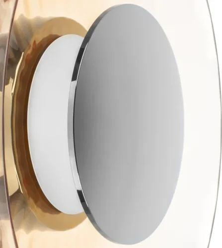 Бра LED Celesta 809023 Lightstar янтарный на 1 лампу, основание хром в стиле арт-деко современный фото 2