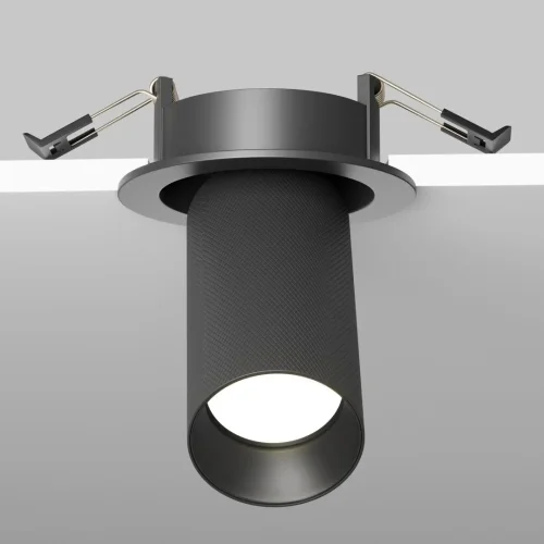 Светильник точечный Artisan C081CL-01-GU10-B Maytoni чёрный 1 , основание чёрное в стиле современный хай-тек трубочки фото 5