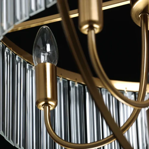Люстра подвесная Гослар 498015705 MW-Light прозрачная на 5 ламп, основание бронзовое в стиле классический  фото 7