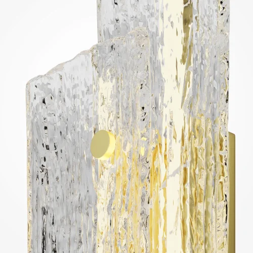 Бра LED Frostum MOD439WL-L10BSK Maytoni прозрачный на 1 лампу, основание латунь в стиле современный фото 2