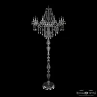 Торшер 1415T1/10/300-210 Ni Bohemia Ivele Crystal sp без плафона 10 ламп, основание никель в стиле классический
