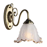 Бра Petrara OML-54801-01 Omnilux белый 1 лампа, основание бронзовое в стиле современный 