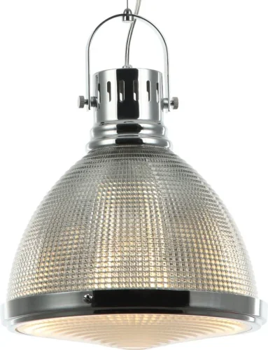 Светильник подвесной Shiner 2126/09/01P Stilfort прозрачный 1 лампа, основание хром в стиле лофт современный  фото 2