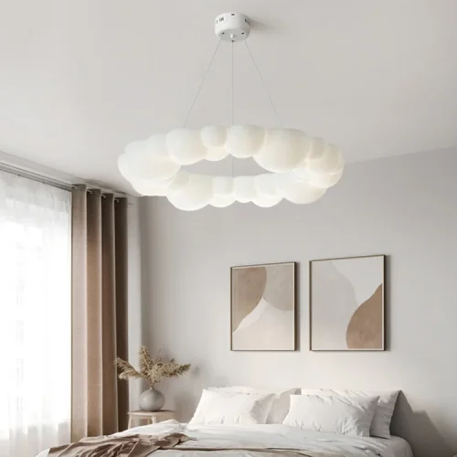 Люстра подвесная ODDLY D68 220262-23 ImperiumLoft белая на 1 лампу, основание белое в стиле современный скандинавский минимализм фото 5 Люстра подвесная ODDLY D68 220262-23 ImperiumLoft белая на 1 лампу, основание белое в стиле современный скандинавский минимализм фото 5