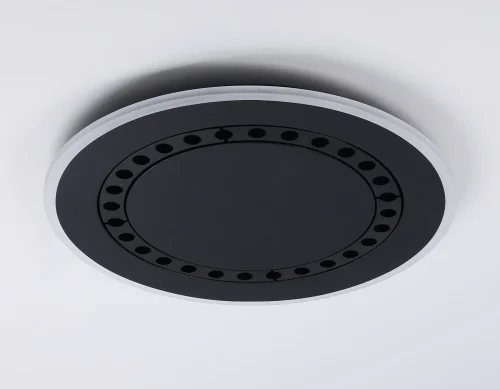 Светильник потолочный LED с пультом FL51407 Ambrella light чёрный 1 лампа, основание чёрное в стиле современный хай-тек с пультом фото 5