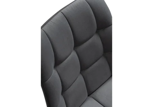 Полубарный стул Алст К темно-серый / черный 502126 Woodville, серый/велюр, ножки/металл/чёрный, размеры - ****500*560 фото 6