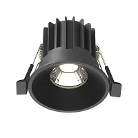 Светильник точечный LED Round DL058-7W4K-B Maytoni чёрный на 1 лампу, основание в стиле современный 