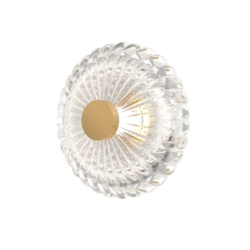 Бра LED Amulet MOD555WL-L3G3K Maytoni прозрачный на 1 лампу, основание золотое в стиле арт-деко современный 