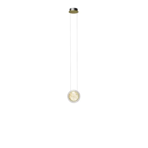 Светильник подвесной LED Pharao MOD361PL-L7BS3K1 Maytoni прозрачный 1 лампа, основание латунь в стиле современный хай-тек шар