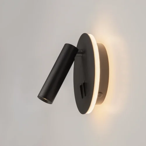 Бра с выключателем LED ios 176 C176-WL-01-6W-B Maytoni чёрный на 1 лампу, основание чёрное в стиле современный фото 13 Бра с выключателем LED ios 176 C176-WL-01-6W-B Maytoni чёрный на 1 лампу, основание чёрное в стиле современный фото 13