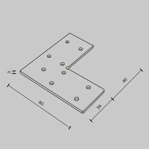 Соединитель угловой для накладного шинопровода Magnetic track system Gravity TRA010CL-21 Maytoni серебряный в стиле для светильников серии Magnetic track system Gravity накладной gravity магнитная фото 3