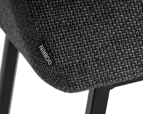 Набор 2 шт Стул барный DOBRIN LUCAS (серая ткань (F-22)) цвет сиденья серая ткань (F-22), цвет основания черный Dobrin, серый/ткань, ножки/металл/, размеры - *1030**** фото 9 Набор 2 шт Стул барный DOBRIN LUCAS (серая ткань (F-22)) цвет сиденья серая ткань (F-22), цвет основания черный Dobrin, серый/ткань, ножки/металл/, размеры - *1030**** фото 9