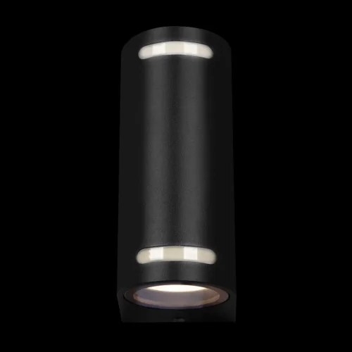 Настенный светильник Stema 100012/B LOFT IT уличный IP54 чёрный 2 лампы, плафон чёрный в стиле современный хай-тек GU10 фото 5