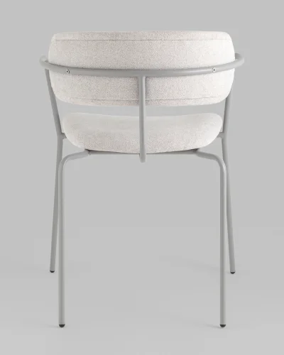 Стул Дженни букле светло-серый каркас серый муар УТ000039182 Stool Group, /, ножки//, размеры - *740***550*530 фото 4