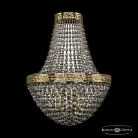 Бра 19321B/H1/25IV G Bohemia Ivele Crystal прозрачный 3 лампы, основание золотое в стиле классический sp