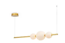 Светильник подвесной LED Freccia MOD063PL-L50G3K Maytoni белый 1 лампа, основание золотое в стиле современный шар